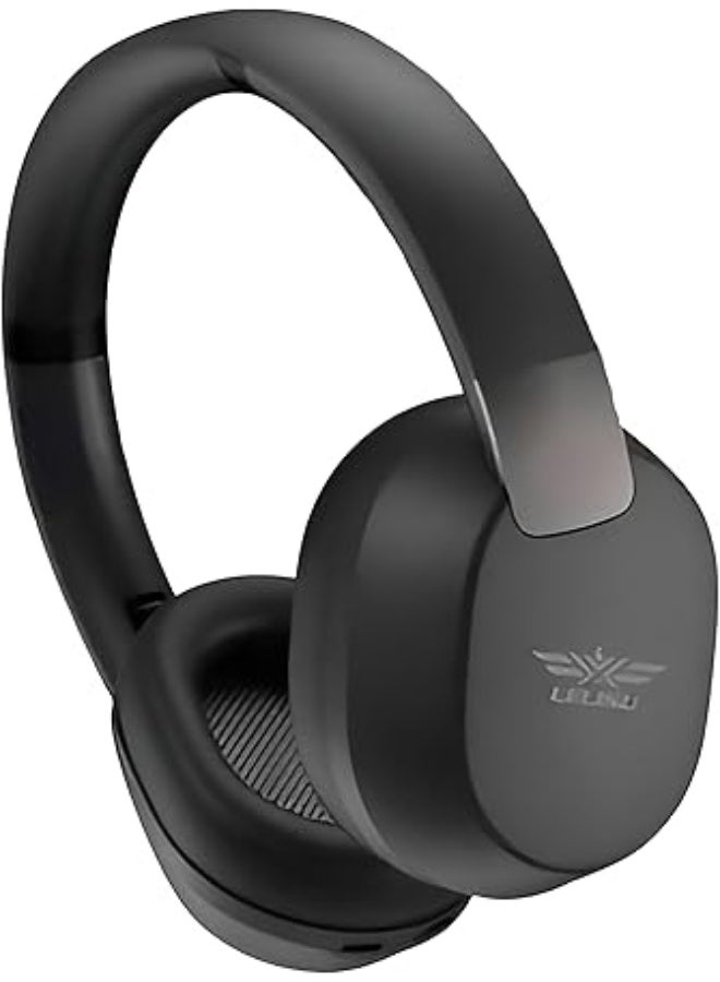 LS-239 Stereo Headphones - Dual Noise Reduction - Lightweight and 90 Degree Rotatable Design - Powerful Bass Sound (BLACK) - Image 2