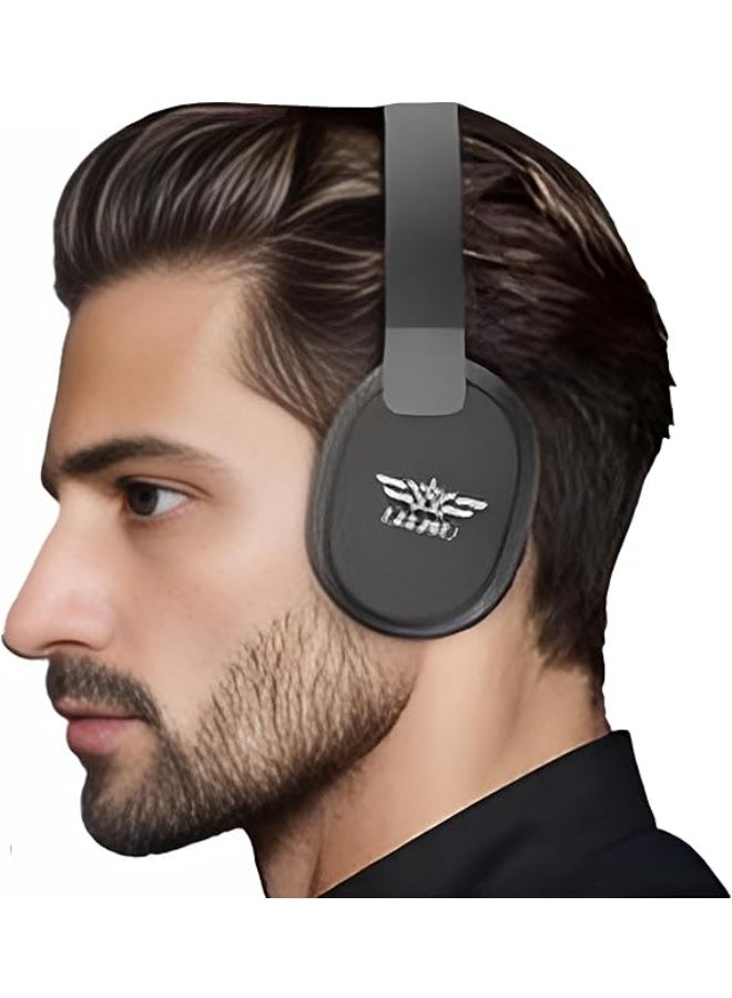 LS-239 Stereo Headphones - Dual Noise Reduction - Lightweight and 90 Degree Rotatable Design - Powerful Bass Sound (BLACK) - Image 4