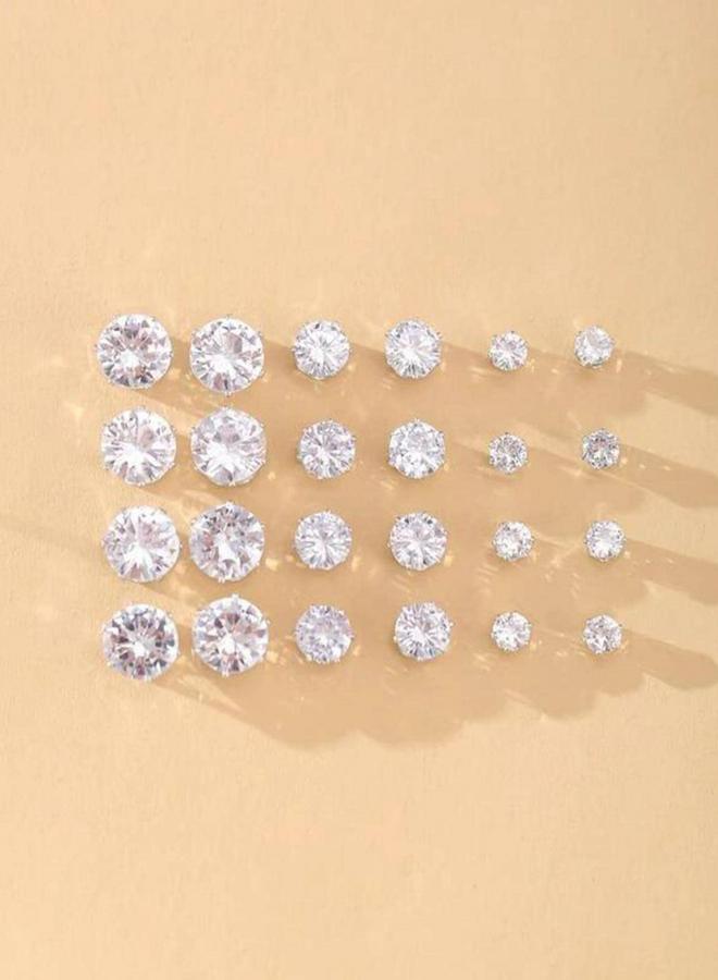 Take Two Set of 12 - Crystal Stud Earrings - Image 3