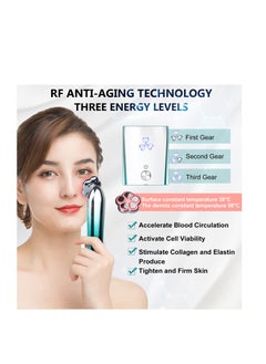 SYOSI Facial Machine, Eye Skin Tighten Massager, Home Massager for Eyes, Metal Body, Gold-plated Lead-in, Easy to Carry, Anti Aging Wrinkle and Bubble, Reducing Dark Circles, Wrinkles or Eye Bags, Eye SPA  - Image 4