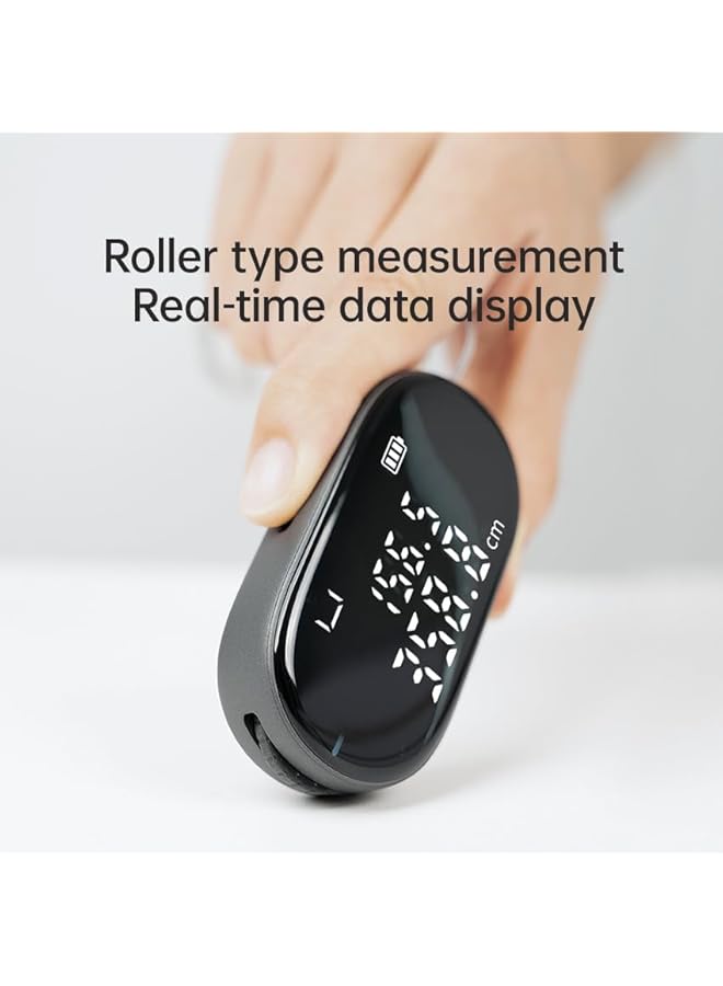 promass Q2 Flexible Electronic Ruler – Rolling Wheel Design, Curved Surface Measurement, 5 Modes, Accurate Distance Measuring Tool - Image 3