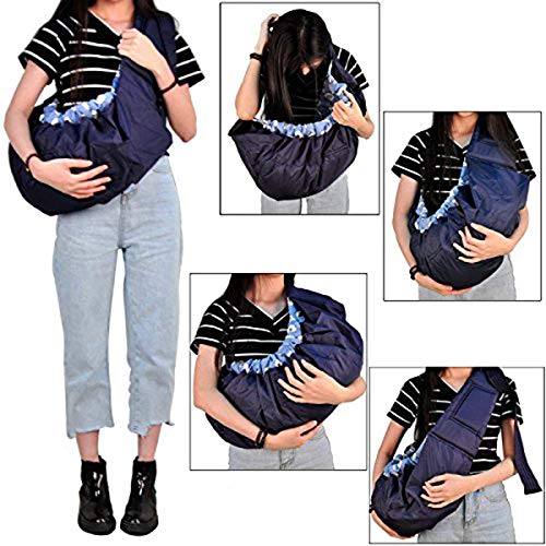 Crawl'in Polycotton Adjustable Baby Carrier Bag Sling Wrap Bagpack Nursing Pouch for Toddlers & Infants, 0-6 Months (Red) - Image 2