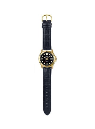 Men Water Resistant Analog Watch Mtp-VD01GL-1EVUDF - 45 mm - Black - view 5