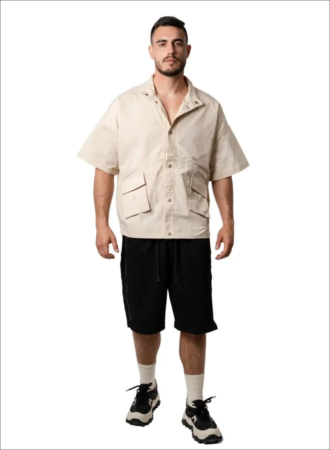 Tanjim Squad Beige TANJIM SQUAD - STREET CRED SHIRT BEIGE for Men | Best Price UAE
