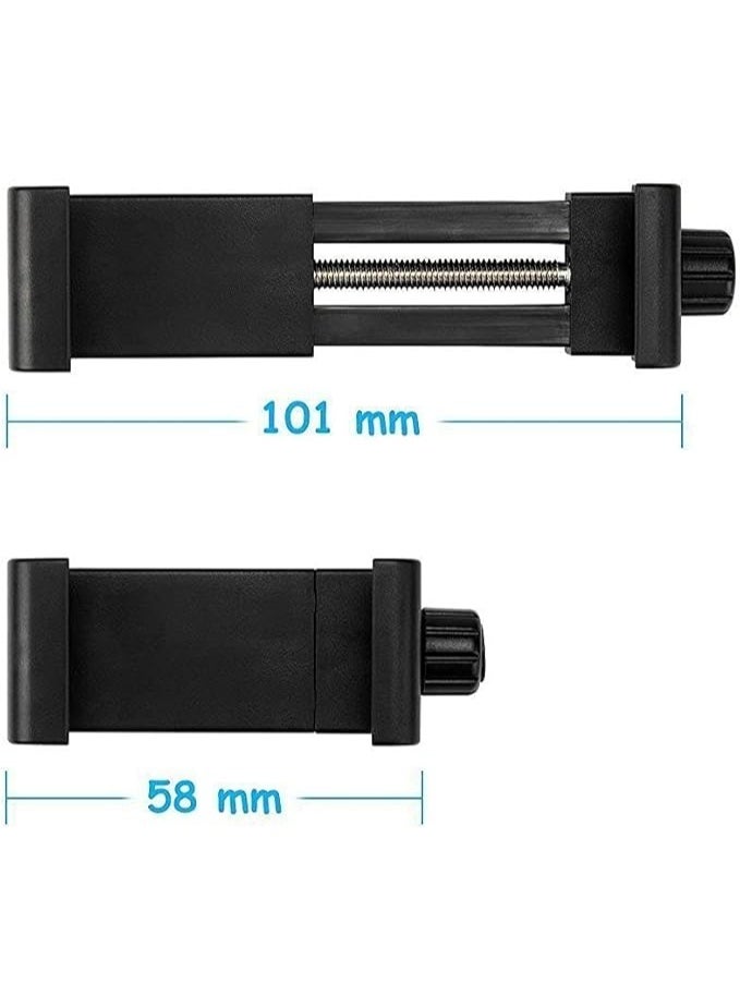 مشبك حامل الهاتف العالمي وقطعة التثبيت الشاملة للحوامل الثلاثية وعصا السيلفي - ببرغي قياسي 1/4-20 للتثبيت الآمن للهواتف الذكية - Image 5