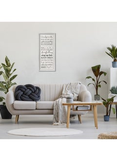 Stupell Industries Stupell Industries Grandparents House Rules, Design by Daphne Polselli Gray Framed Wall Art, 13x30, Beige  - Image 2