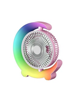 F11 USB Charging Cool Marquee Desktop Portable Fan(Sakura Pink)