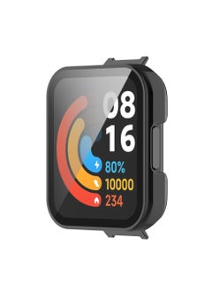 Generic Glass Case Compatible with Xiaomi Redmi Watch 2 Lite Smartwatch Case Accessories, All Around Hard PC Scratched Resistant Full Protective Cover for Redmi Watch 2 Lite,Black  - Image 2