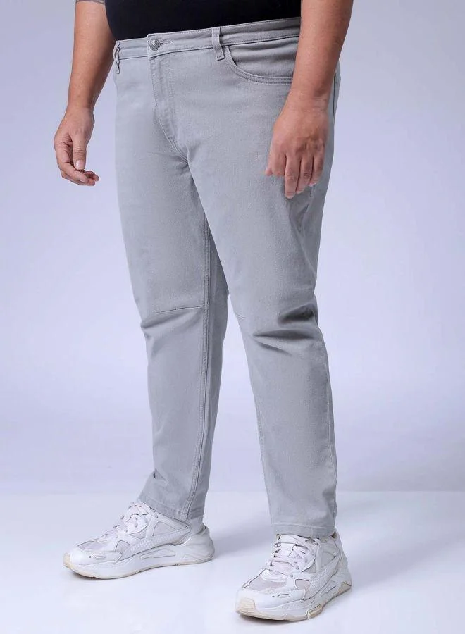 HARDSODA  Men Plus Size Carrot Fit Solid Mid-Rise Stretchable Jeans for Men | Best Price UAE
