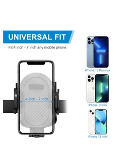 KASTWAVE 2-in-1 Stroller Cup Holder, Universal Cup Holder, with Phone Holder Mount, Large Caliber Designed Cup Drink Holder for Stroller, Bike, Wheelchair, Walker  - Image 2