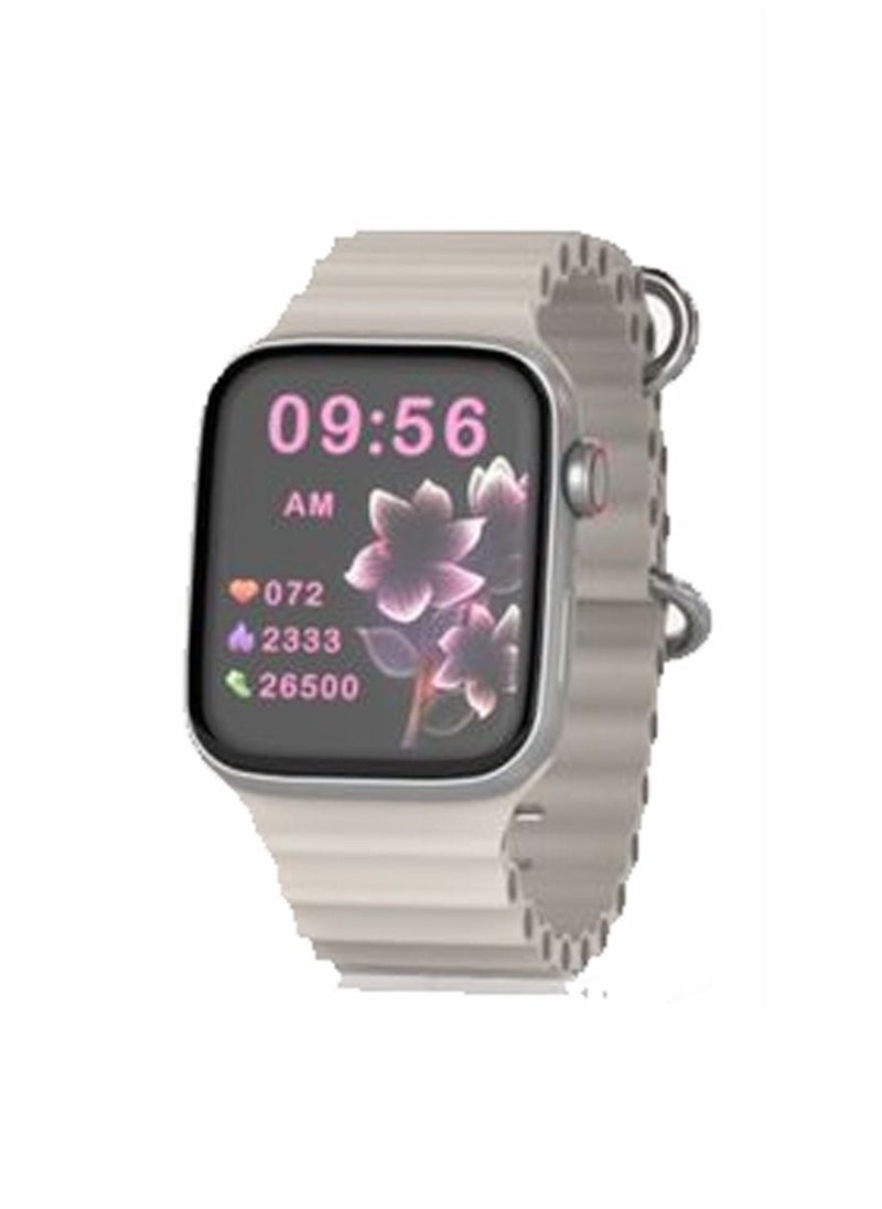 modio Modio Super Mini Ladies Special Smart Watch with Three Set Strap and Wireless Charger Silver  - Image 1