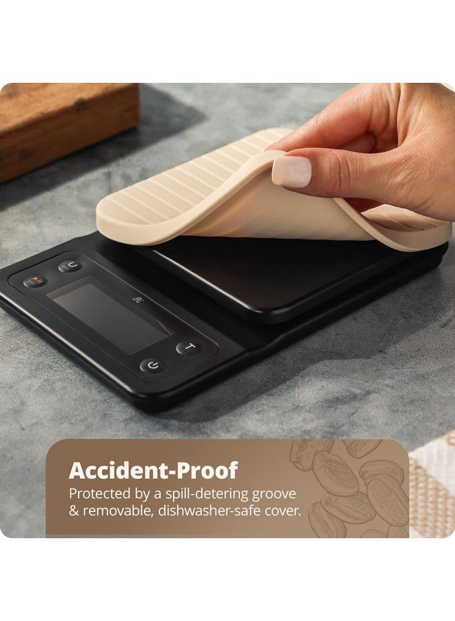 Greater Goods 0.1g Precision Coffee Scale with Timer - 3kg Digital Scale for Pour-Over, Espresso, French Press, Kitchen Use (Birch) - Image 5