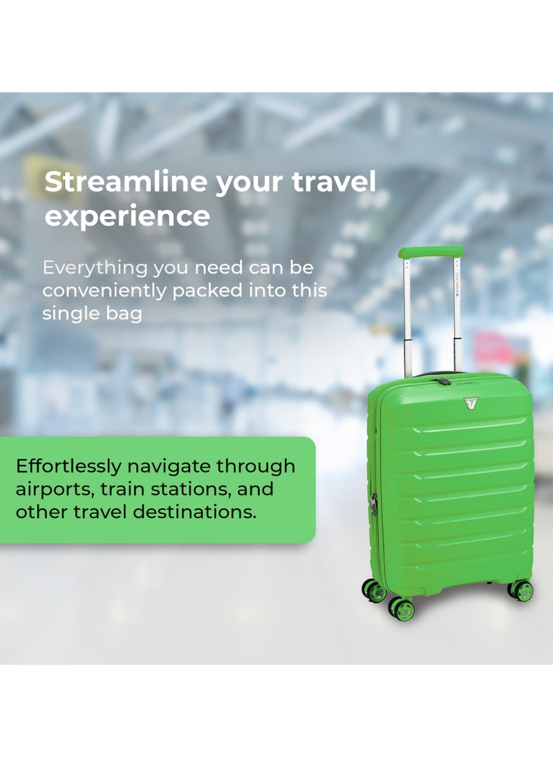RONCATO - RONCATO | Cabin Trolley Bag | Green | 20 inches | 4WD wheels | Hard material | PP material | 1Piece | TSA Lock - Image 1