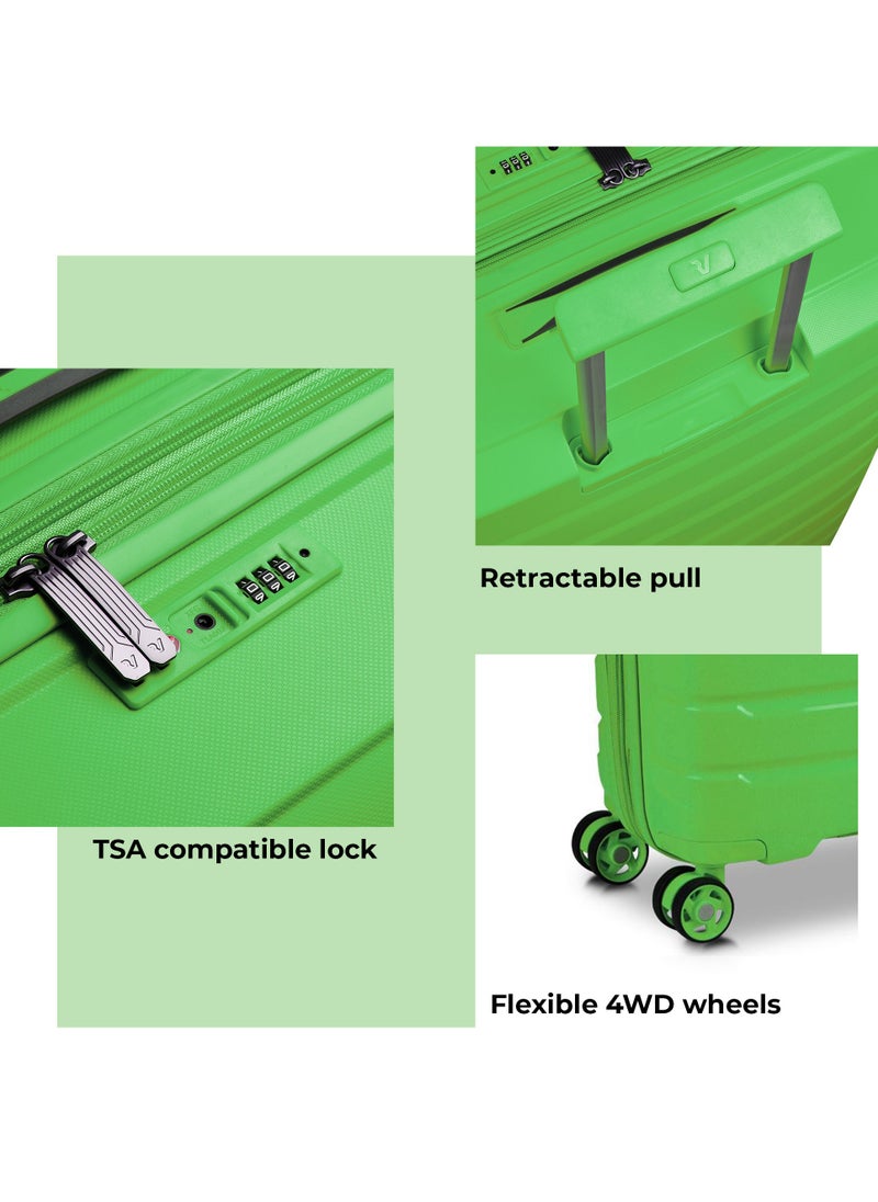 RONCATO - RONCATO | Cabin Trolley Bag | Green | 20 inches | 4WD wheels | Hard material | PP material | 1Piece | TSA Lock - Image 1