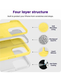Houmt iPhone 15 Pro Max Case 6.7" Slim Liquid Silicone Soft Gel Rubber with 2X iPhone 15 Pro Max Screen Protector Shockproof Protective Phone Case Anti-Scratch Microfiber Lining for Apple iPhone 15 Pro Max  - Image 4
