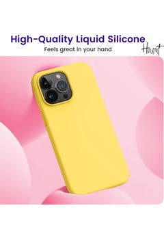 Houmt iPhone 15 Pro Max Case 6.7" Slim Liquid Silicone Soft Gel Rubber with 2X iPhone 15 Pro Max Screen Protector Shockproof Protective Phone Case Anti-Scratch Microfiber Lining for Apple iPhone 15 Pro Max  - Image 2