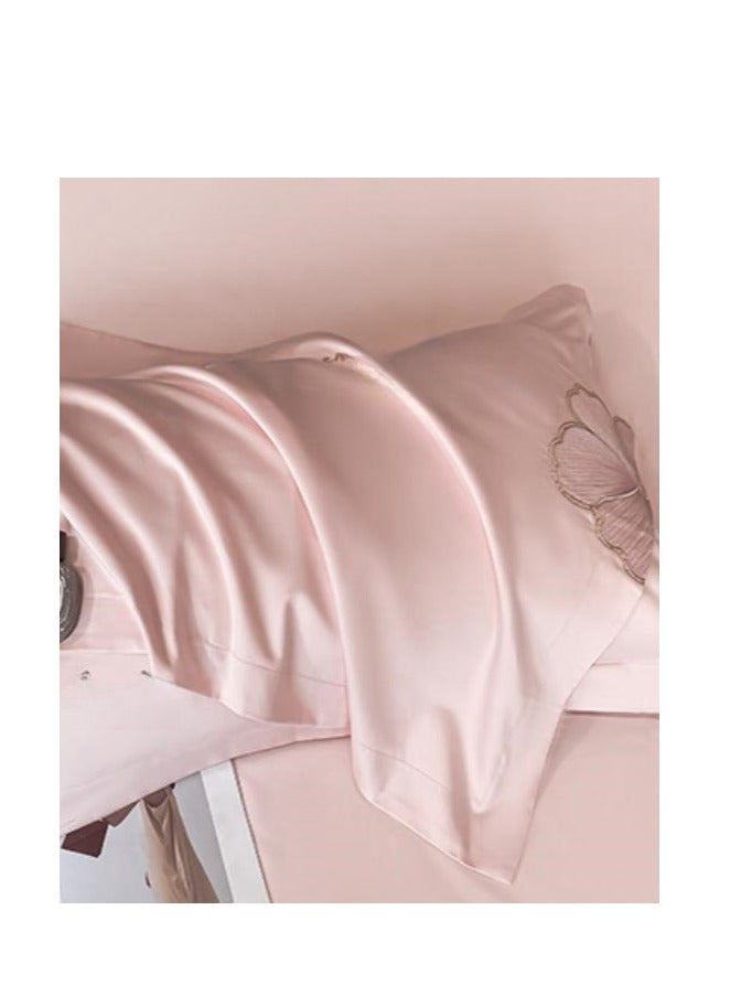 Fitted Sheet Style — French High-End 60 Thread Pure Cotton Embroidered Bedding Four Piece Set - Image 4