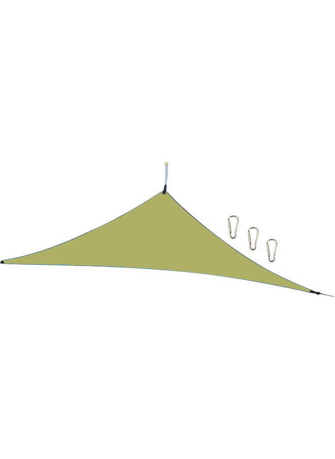 Generic 13ft Rain Fly UV Resistant Sun Shade Sail Canopy Waterproof Heavy Duty Triangle 210T Polyester Awning Sand Sunshade for Outdoor Patio Garden Backyard Activities  - Image 1