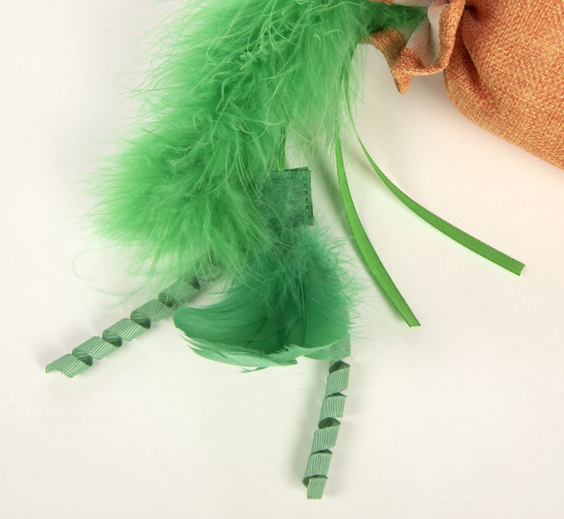 SmartyKat Kolossal Karrot Crinkle Kicker Catnip Cat Toy - Orange, Jumbo - Image 4