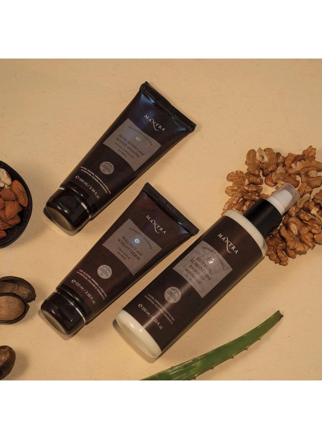 مانترا مقشر الوجه مانترا هيربال بالجوز وجنين القمح للرجال 100 مل - Image 3