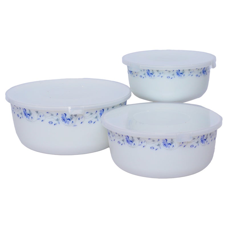 Chefline Storage Bowl Set with Lid, 3 Pieces, 5 inch, MW