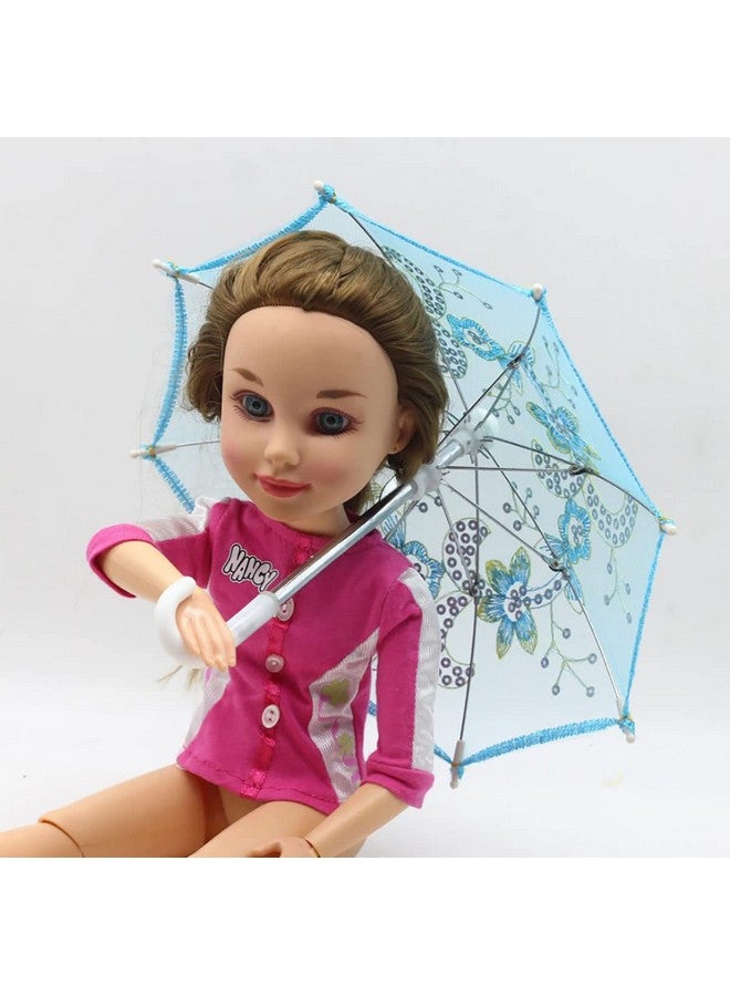 INFISPACE Kid's Fancy Mini Umbrella for Doll House Accessories & Birthday Decor (Random Colors, 22 cm) (Pack of 2) - Image 3