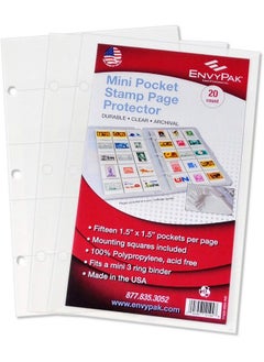 Stamp Collector Refill Pages Made For Small Binders Pack Of 20 Pages Holds Up To 300 Stamps Made In America - pzsku/ZC146224E1E8A10943628Z/45/_/1692171963/665ffbbb-710b-4e7f-861c-bc4679fdbc26