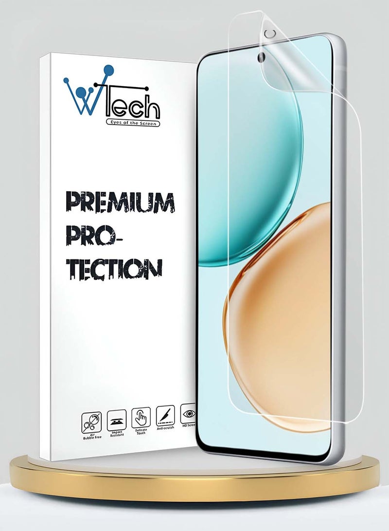 دبليو تيك هاتف Honor X7d 4G 2025 بحماية شاشة رقيقة ومرنة من الهيدروجيل (MSHFMN) - شفافة - Image 1