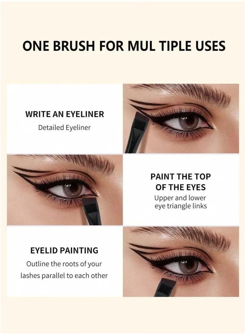 Generic 7pcs Eyeliner Brush Eyebrow Brush Set,Fine Angled Ultra thin Precision Makeup Brushes, Precision Gel Eye Liner  - Image 4