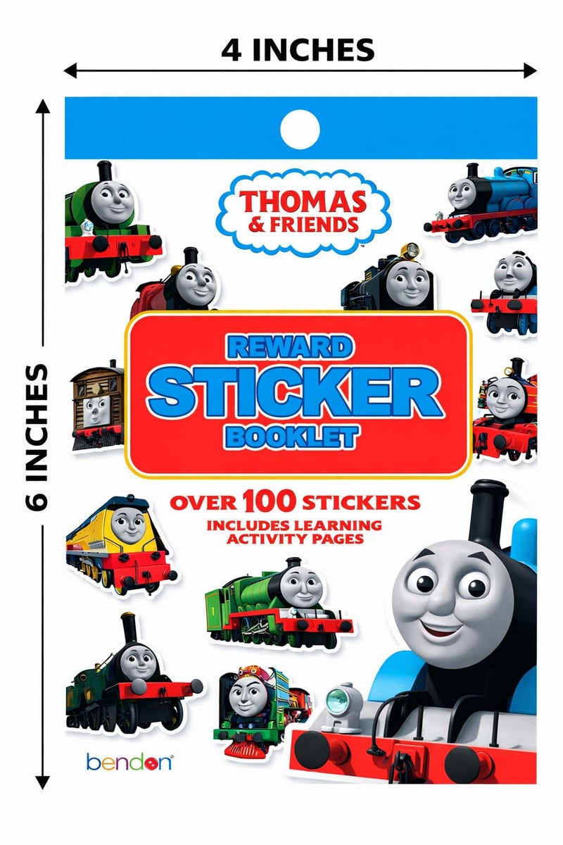 Bendon Thomas and Friends Reward Sticker Pad | Thomas & Friends Activity Sticker Book | Learning & Craft Stickers Activity Book | 4"x 6" | Over 100+ Stickers - Image 2