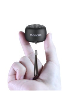 MOMOHO Mini Bluetooth Speaker, Wireless Tiny Speakers with Built in Mic,TWS Pairing Portable Speaker for Hiking, Running, Car, Outdoor, Travel, Black  - Image 1