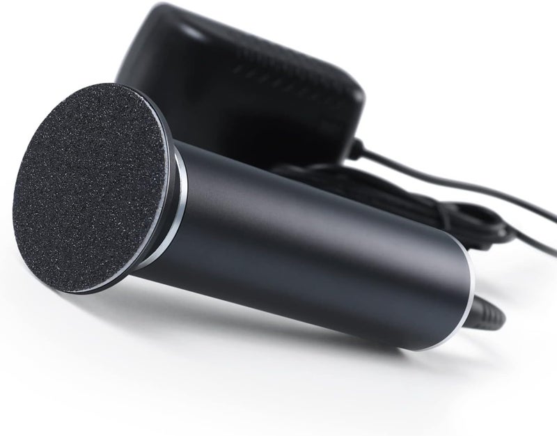 I·B·N G أداة إزالة الجلد الميت الكهربائية لأدوات الباديكير للقدمين، أداة صنفرة كهربائية بسرعات قابلة للتعديل مع 60 قرص ورق صنفرة قابل للاستبدال لإزالة الجلد الميت، أسود