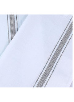 ماهمير ماهمير®  تاولز مناشف للاطباق، 16x27 انش ( 40x70 سم ) 100% قطن مغزول حلقيا فائقة الامتصاص، مناشف مطبخ من الكتان الناعم القابل لاعادة الاستخدام، مجموعة مناشف شاي (6 قطع، رمادي)  - Image 3
