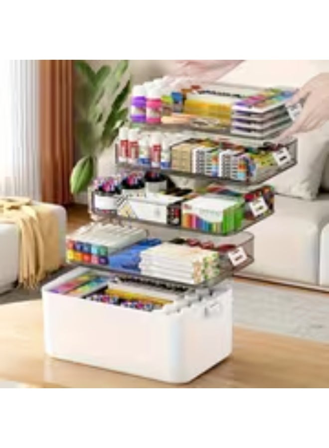 erorex Large Capacity Multi-Layer Storage Box – Durable Multi-Functional Organizer with Dust-Proof Lid for Home & Travel Use (16) - Image 4