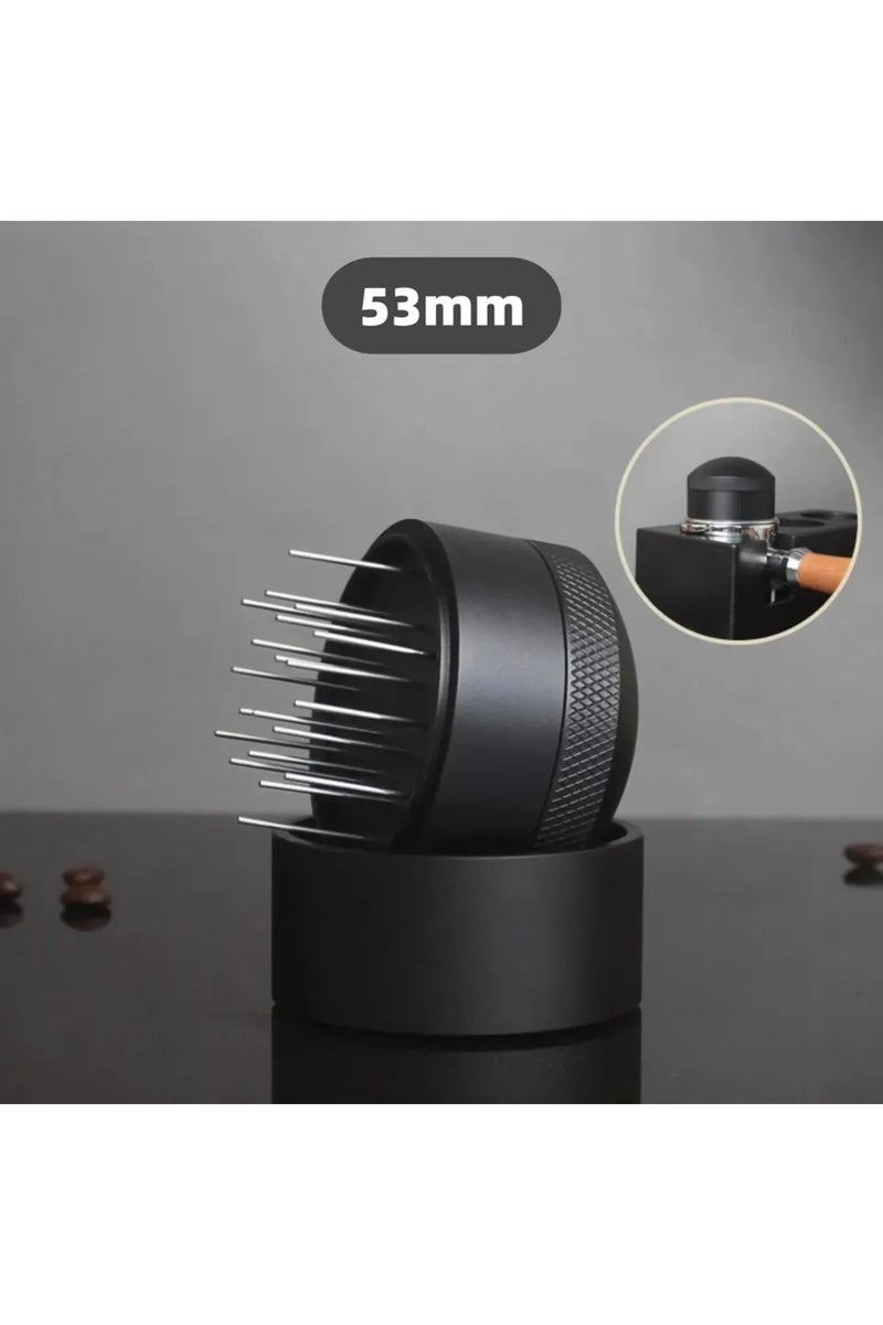 أداة تقليب وتوزيع قهوة الإسبريسو WDT، مقاس 53 مم (يمكن استخدامها مع مقاس 54 مم)، مناسبة لقوالب إسبريسو بأحجام 51 مم، 54 مم، 53 مم، و58 مم.