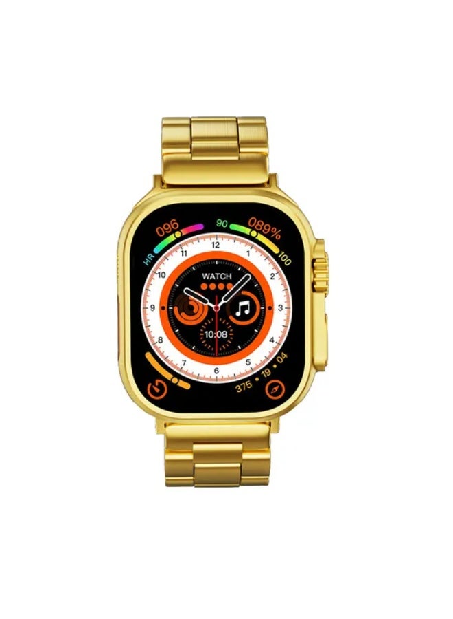 Fendior G9 Ultra Pro Gold Smartwatch Series 9 – NFC, Bluetooth Call, Stainless Steel, Wireless - Image 1
