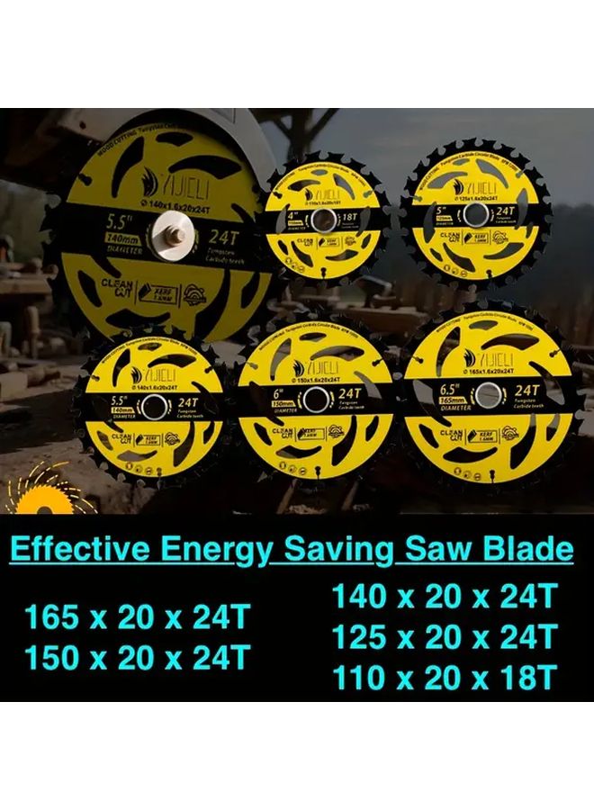110mm 4 Inch 20mm Arbor 18T Circular Saw Blade Multi Material Cutting Wood Aluminum PVC - Image 1