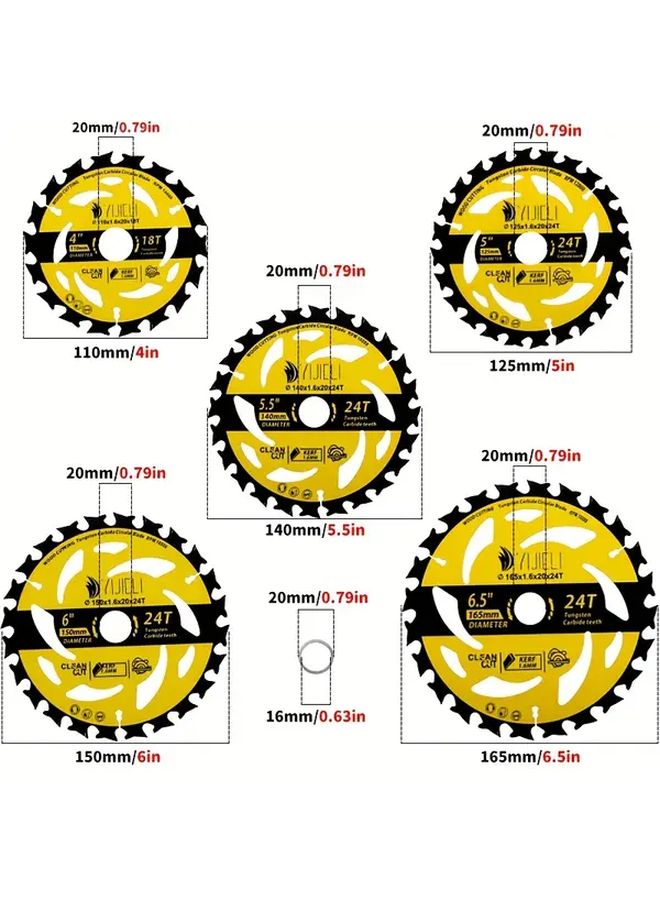 110mm 4 Inch 20mm Arbor 18T Circular Saw Blade Multi Material Cutting Wood Aluminum PVC - Image 2