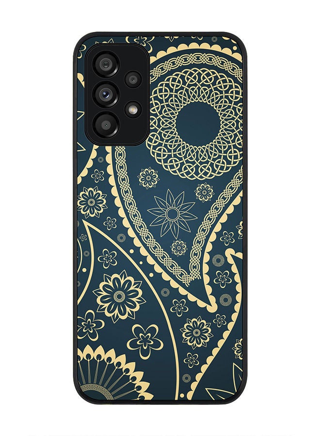 Stylizedd Rugged Black edge case for Samsung Galaxy A73 5G Slim fit Soft Case Flexible Rubber Edges Anti Drop TPU Gel Thin Cover - Indian Nights - Image 1