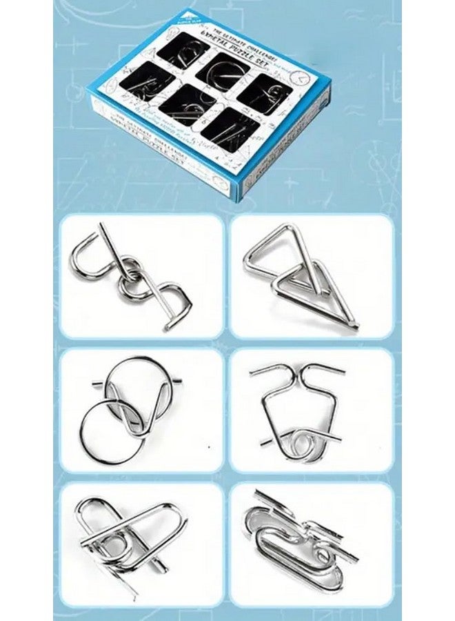 Magicwand Stainless Steel 6 Metallic Intellectual Puzzles for All Age Groups【Pack of 6 Puzzles】 - Image 5