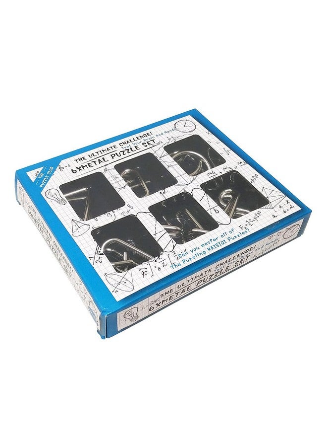 Magicwand Stainless Steel 6 Metallic Intellectual Puzzles for All Age Groups【Pack of 6 Puzzles】 - Image 1