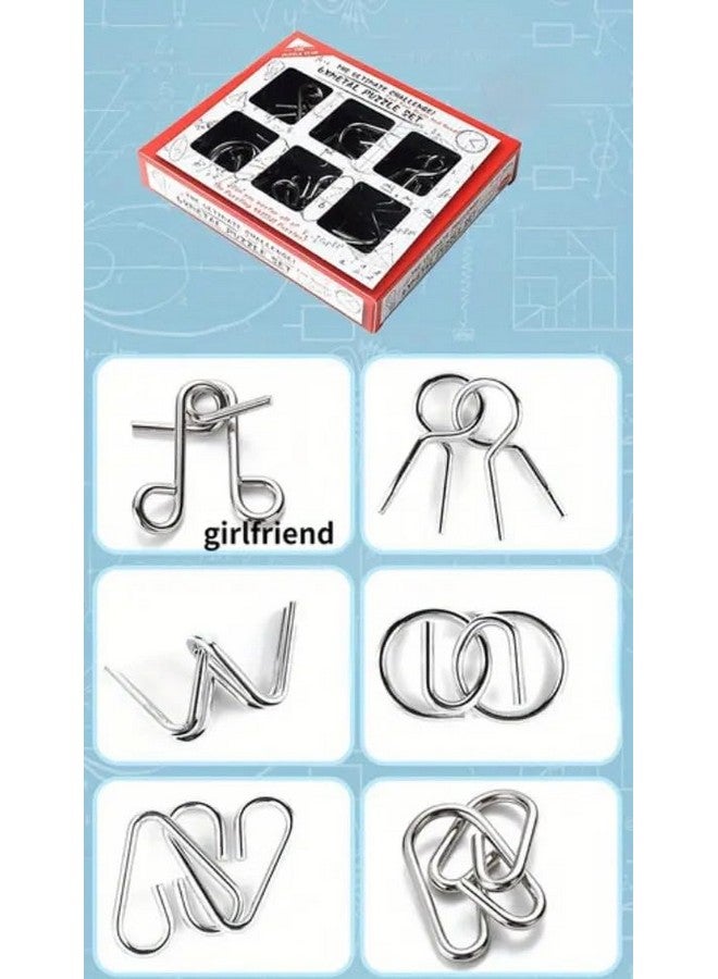 Magicwand Stainless Steel 6 Metallic Intellectual Puzzles for All Age Groups【Pack of 6 Puzzles】 - Image 4