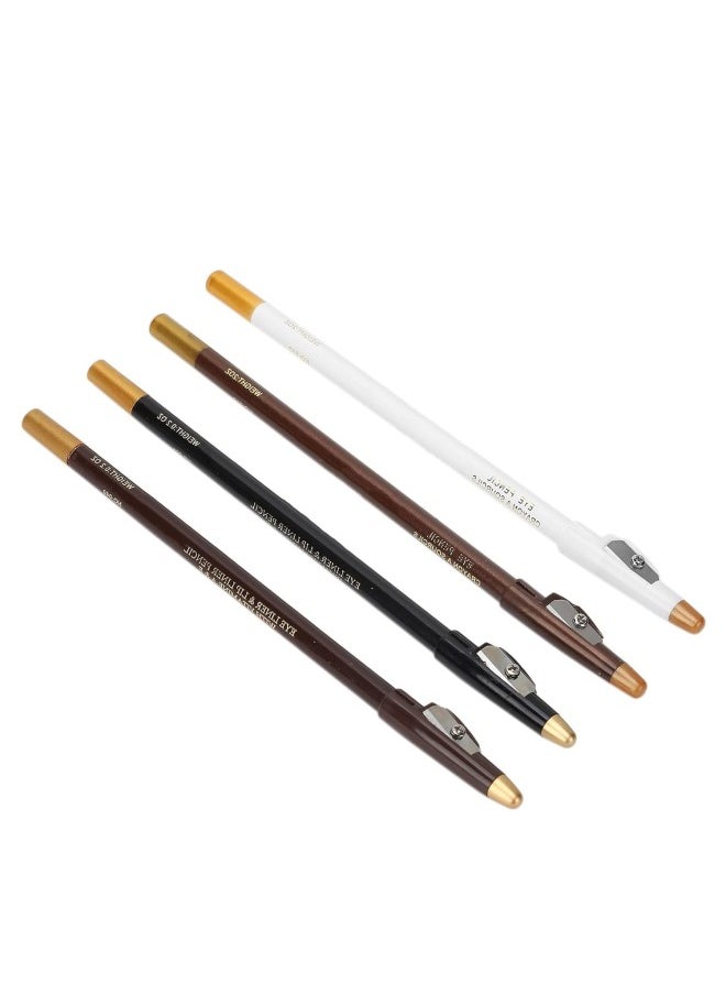 silvercnc - 4Pcs Barber Pencil With Sharpener Hairline, Hairline Pencil Beard Pencil Hair Beard Shape Accessories Barber Pencil For Lineup - Image 1