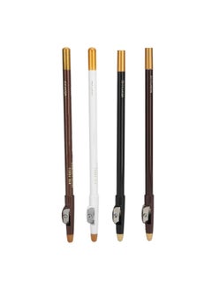 4Pcs Barber Pencil With Sharpener Hairline, Hairline Pencil Beard Pencil Hair Beard Shape Accessories Barber Pencil For Lineup