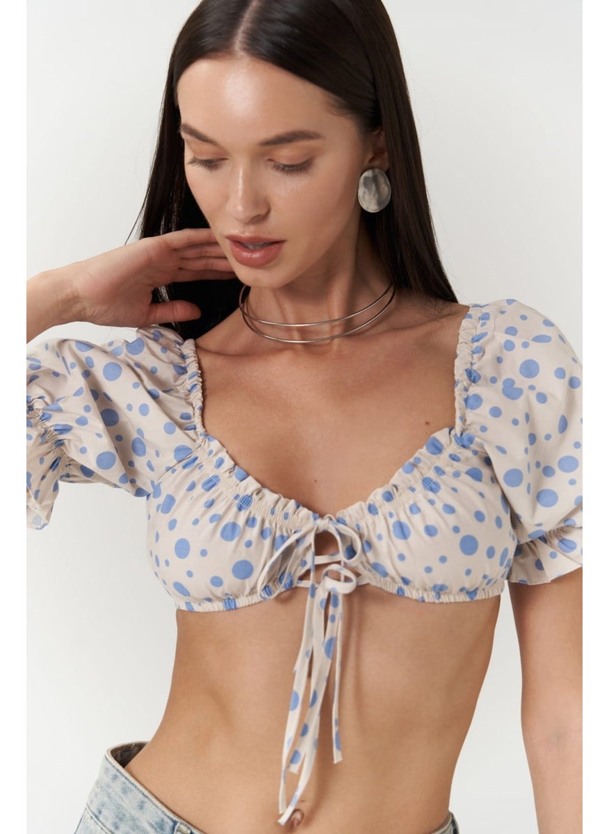 Lisa Blue Polka Dot Crop - pzsku/ZC146C48EE14D8AF4B63CZ/45/_/1741093522/d1436099-4190-45a0-a683-0a02da172aa4