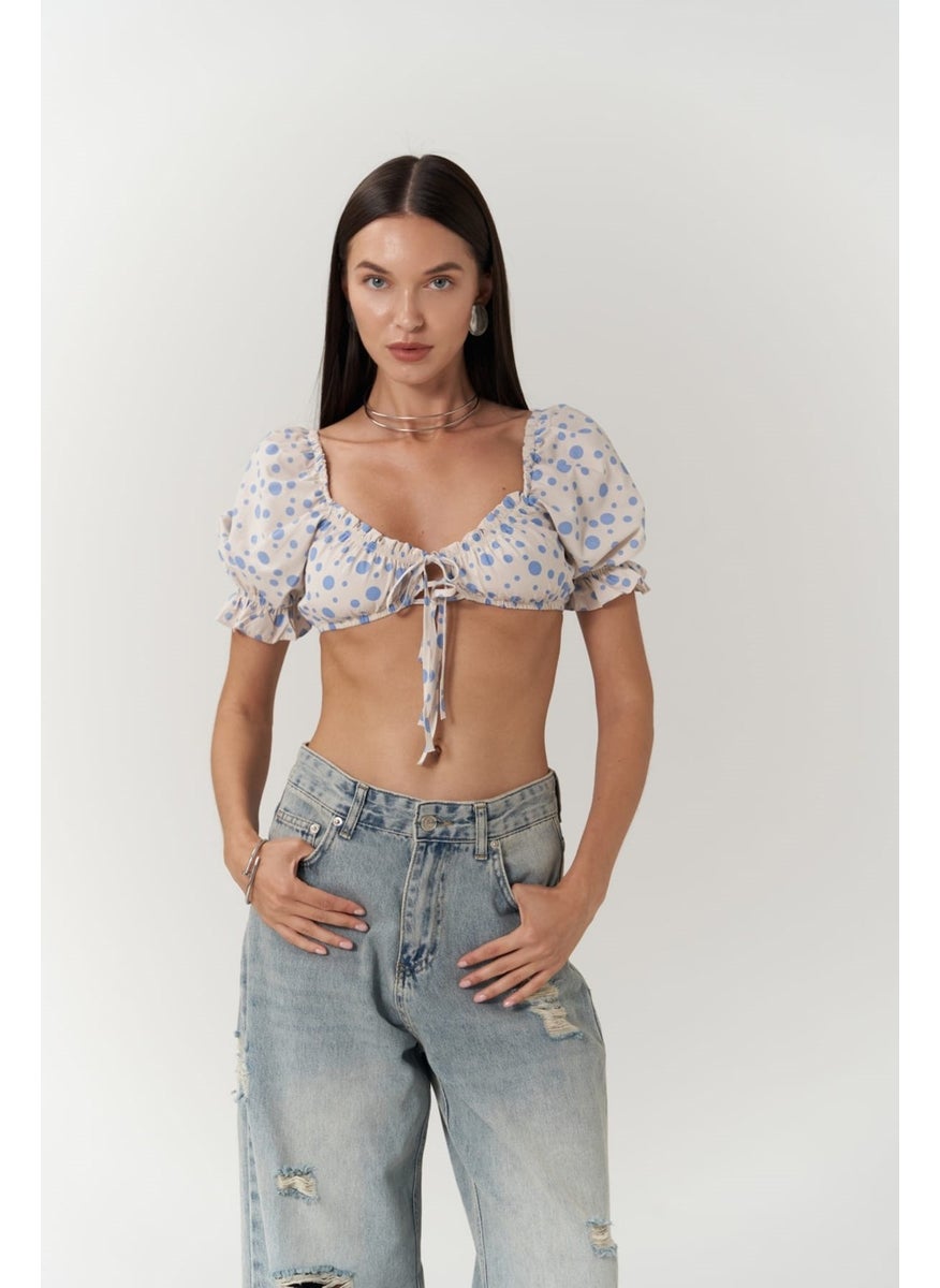 Lisa Blue Polka Dot Crop - pzsku/ZC146C48EE14D8AF4B63CZ/45/_/1741093545/ab76600b-3bf2-444d-8a51-04386c9811e8