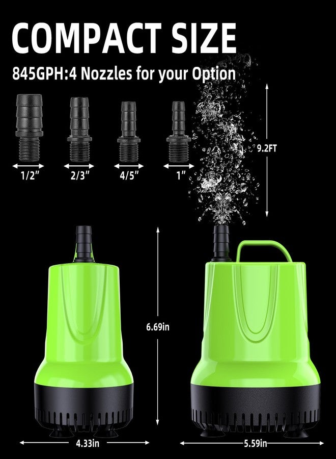 FREESEA 60W 840GPH Submersible Water Pump for Aquarium, Fish Tank, Hydroponics, Pond, Fountain - Image 3