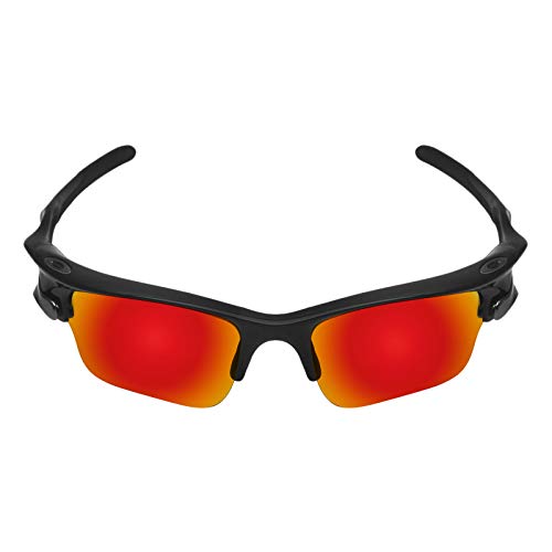 Mryok عدسات استبدال مريوك المستقطبة لنظارات أوكلي فاست جاكت XL OO9156 - أحمر ناري - Image 3