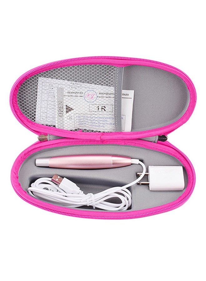 آلة رسم تاتو حواجب احترافية ذهبي وردي/أبيض