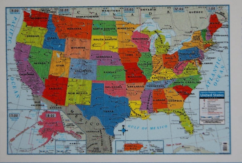 Teaching Tree United States Wall Map - 40" x 28" - Image 5